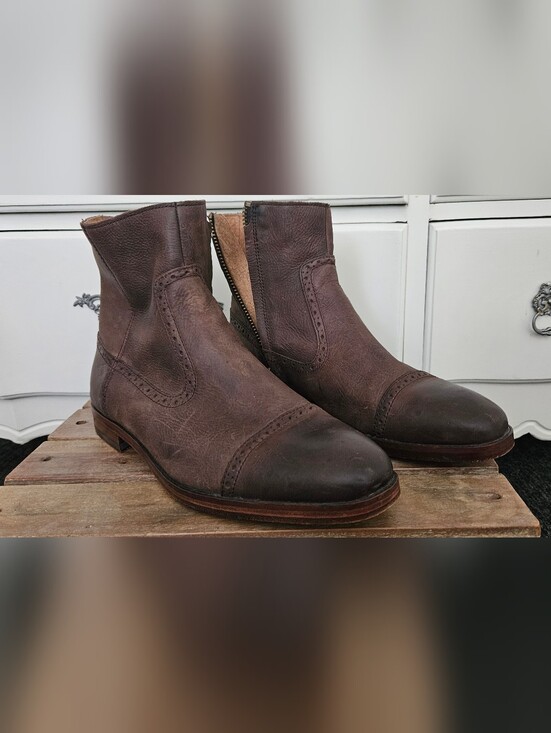 Polo Ralph Lauren Other - Used Vintage-Polo Ralph Lauren "Demonte" Side-Zip Ankle Boot